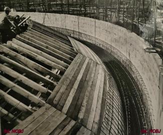 Formwork of the building dome